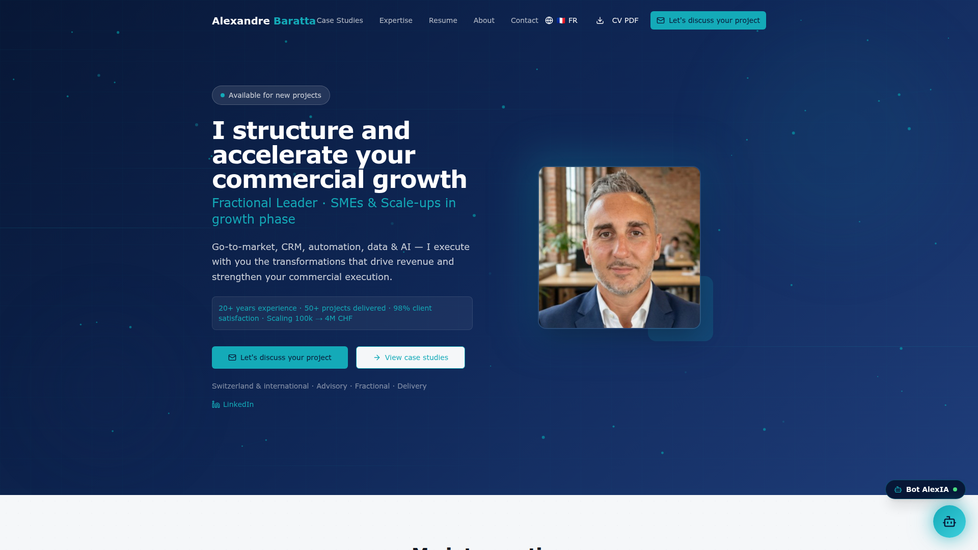 alexandrebaratta.com — projet IA & automation